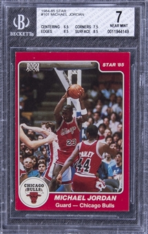 1984-85 Star #101 Michael Jordan Rookie Card – BGS NM 7